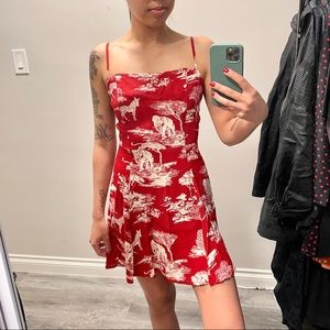 Reformation Kendall Safari Print Dress